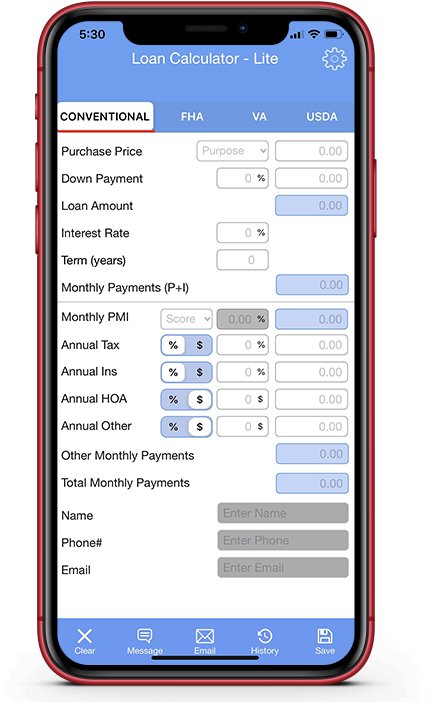 Loan Calculator-Mortgage Calculator for Realtors, Loan Officers