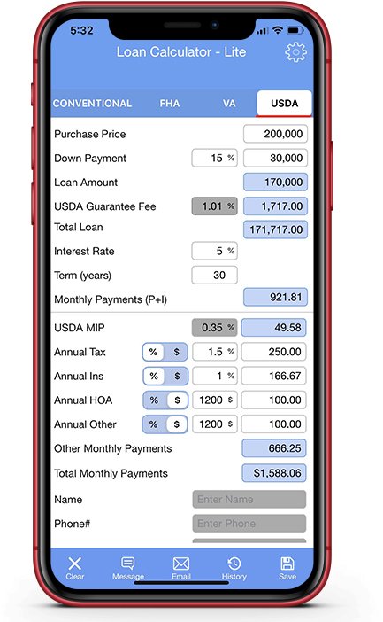 Loan Calculator-Mortgage Calculator for Realtors, Loan Officers